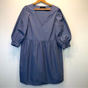 Pomander Place (Tuckernuck) Cornflower Blue Lizzie Dress Sz M Taffeta Baby Doll